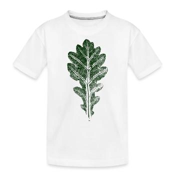 Feuille de chêne / FEUILLE / CHÊNE Nature et Forêt - T-shirt bio Premium Enfant - blanc - Devant