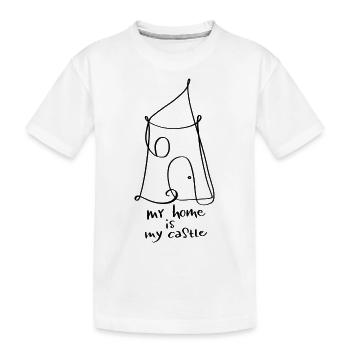 Home - Kinder Premium Bio T-Shirt - Weiß - Vorne
