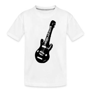 Guitare électrique - T-shirt bio Premium Enfant - blanc - Devant