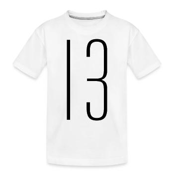 13 - Kids' Premium Organic T-Shirt - white - Front