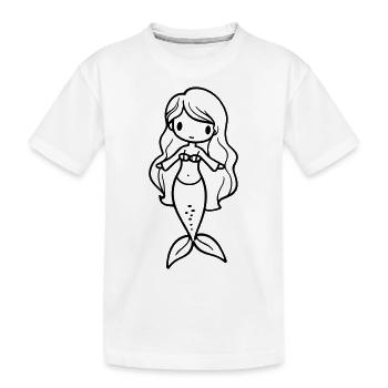 Sirène - T-shirt bio Premium Enfant - blanc - Devant