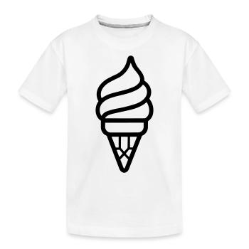 Glace - Kids' Premium Organic T-Shirt - white - Front
