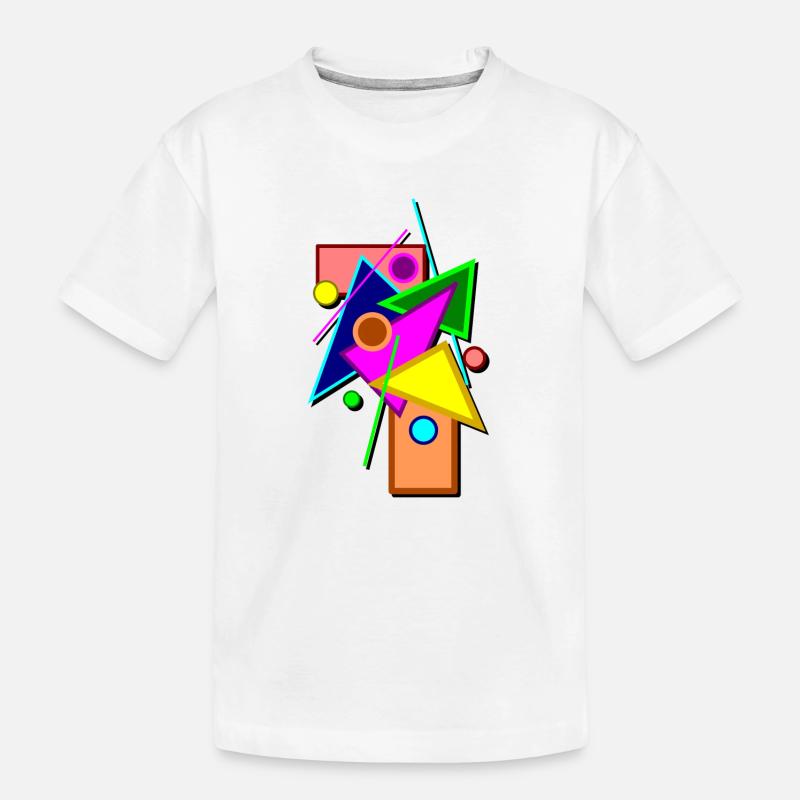 Geometrie - Kinder Premium Bio T-Shirt - Weiß