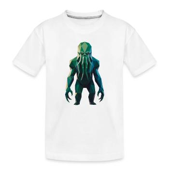 C'thulhu - Cool Lovecraft Logo - T-shirt bio Premium Enfant - blanc - Devant