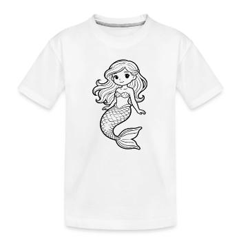 sirène - T-shirt bio Premium Enfant - blanc - Devant