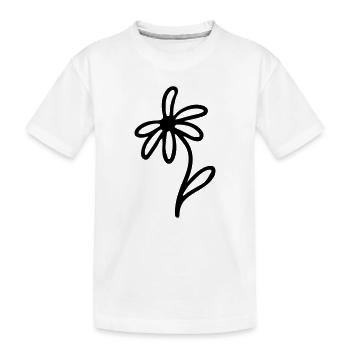 minimalistisch - Kinder Premium Bio T-Shirt - Weiß - Vorne