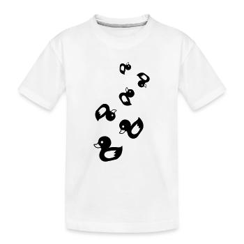 Ente Icon - Kinder Premium Bio T-Shirt - Weiß - Vorne