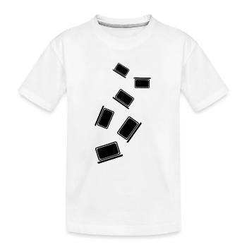 Ordinateur portable Pc Office - T-shirt bio Premium Enfant - blanc - Devant