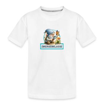Conception de classe naine naine et papillon - T-shirt bio Premium Enfant - blanc - Devant