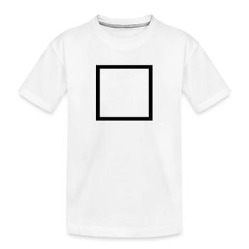 Carré - T-shirt bio Premium Enfant - blanc - Devant