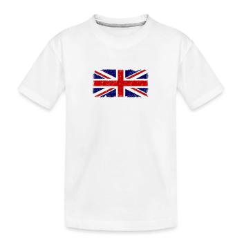 Great Britain Flag Vintage - Kids' Premium Organic T-Shirt - white - Front