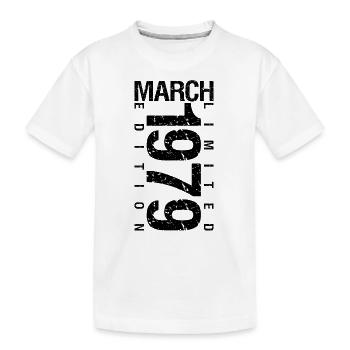 Anniversaire Mars 1979 Mars né en Mars - T-shirt bio Premium Enfant - blanc - Devant