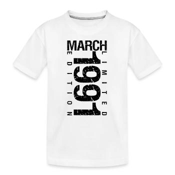 Anniversaire Mars 1991 Mars né en Mars - T-shirt bio Premium Enfant - blanc - Devant