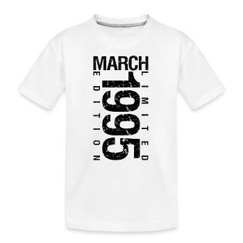 Anniversaire Mars 1995 Mars né en Mars - T-shirt bio Premium Enfant - blanc - Devant