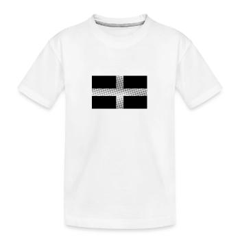 St piran - Kids' Premium Organic T-Shirt - white - Front