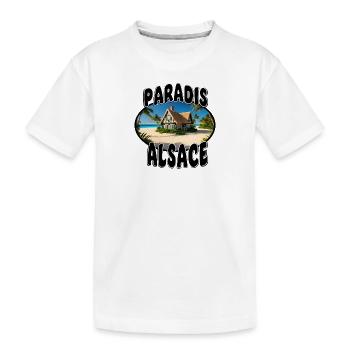 Paradies Elsass - Kinder Premium Bio T-Shirt - Weiß - Vorne