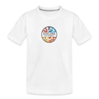 Oakland California Palm Tree Vacances élégantes - T-shirt bio Premium Enfant - blanc - Devant
