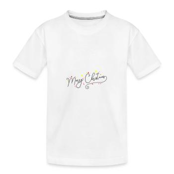 Joyeux Noël - T-shirt bio Premium Enfant - blanc - Devant