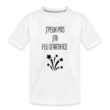 Feu d'artifice Artificier Pyrotechnique Pétard - T-shirt bio Premium Enfant - blanc - Devant