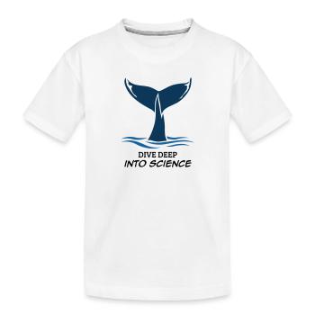 Plongez dans la science - T-shirt bio Premium Enfant - blanc - Devant