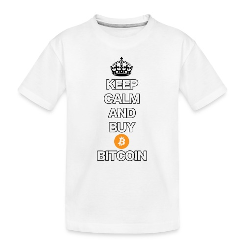 Bitcoin Keep Calm T-Shirt - Kinder Premium Bio T-Shirt