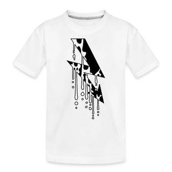 strom couleur fondre gouttes graffiti électrique - T-shirt bio Premium Enfant - blanc - Devant
