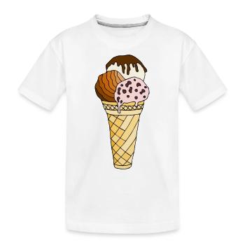 Glace - T-shirt bio Premium Enfant - blanc - Devant