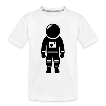 Astronaut Space - Kinder Premium Bio T-Shirt - Weiß - Vorne