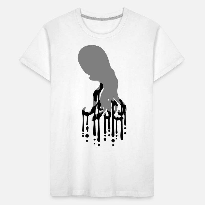 Tentacle Octopus Ink Drop Graffiti Spray Cool Kids' Premium Organic T-Shirt