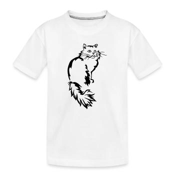 Persian - Persian Cat - Kids' Premium Organic T-Shirt - white - Front