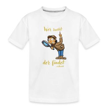 Illustration de détective - T-shirt bio Premium Enfant - blanc - Devant