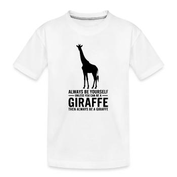 Dynastiques de girafe Girafe Drôle de cadeau de girafe - T-shirt bio Premium Enfant - blanc - Devant
