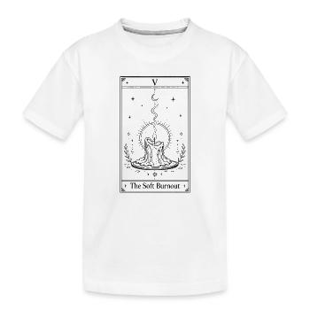 Burnout doux | Carte de tarot - T-shirt bio Premium Enfant - blanc - Devant
