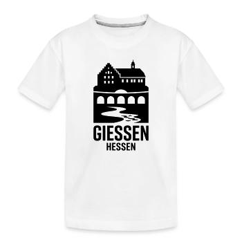 Giessen Hessen - Kinder Premium Bio T-Shirt - Weiß - Vorne