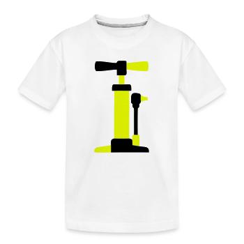 Graphique de pompe à air pour vélo - T-shirt bio Premium Enfant - blanc - Devant
