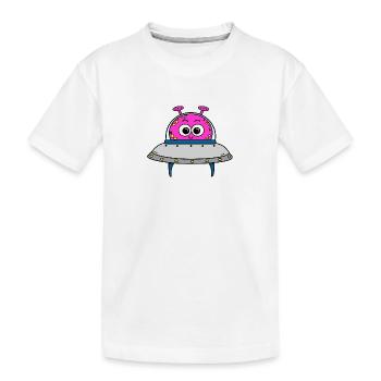 Alien - Kinder Premium Bio T-Shirt - Weiß - Vorne