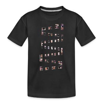 Abstract No. 49 - Kinder Premium Bio T-Shirt - Schwarz - Vorne