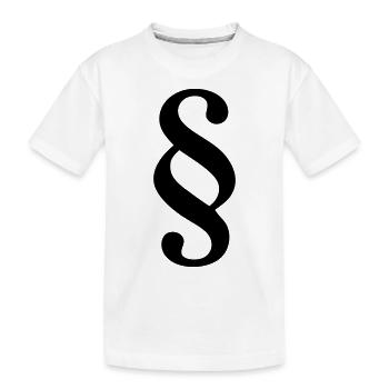signe paragraphe - T-shirt bio Premium Enfant - blanc - Devant