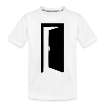 komm rein ... bin offen - Kinder Premium Bio T-Shirt - Weiß - Vorne