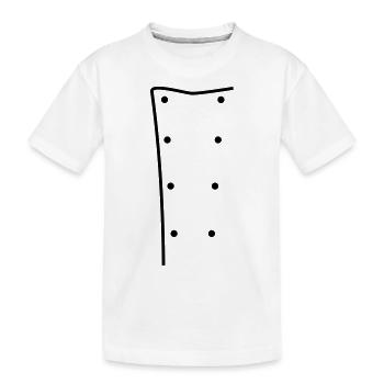 Veste de chef - T-shirt bio Premium Enfant - blanc - Devant