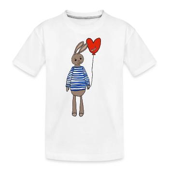 osterhase ostern - Kinder Premium Bio T-Shirt - Weiß - Vorne