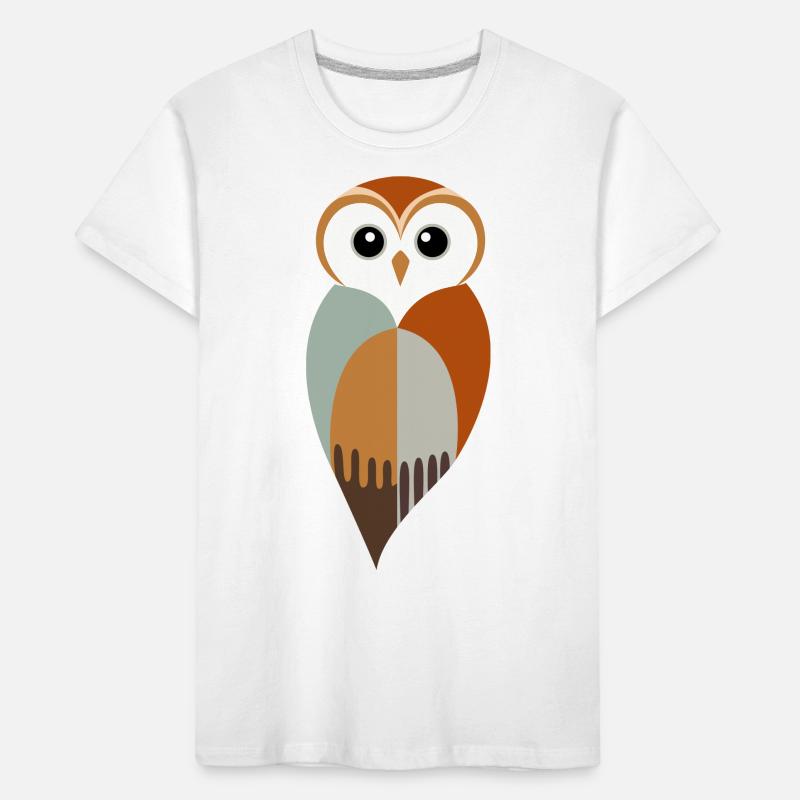 Stilisierte Eule Kinder Premium Bio T-Shirt