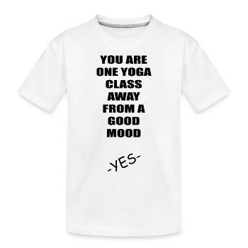 Yoga Meditation Spa Namaste - Kinder Premium Bio T-Shirt - Weiß - Vorne