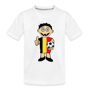 Belgian boy - Kids' Premium Organic T-Shirt - white - Front