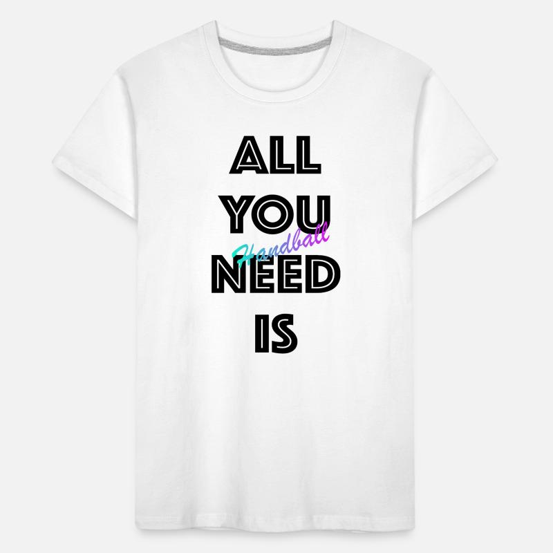 Handball Gradient Script Kids' Premium Organic T-Shirt