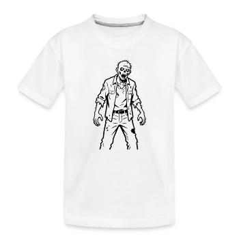 Zombie - Kinder Premium Bio T-Shirt - Weiß - Vorne