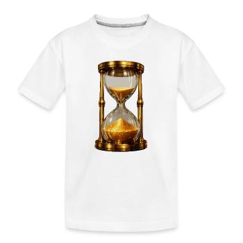 Sablier d’or - T-shirt bio Premium Enfant - blanc - Devant