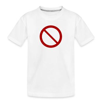 Interdit T-Shirt Cadeau Humour - T-shirt bio Premium Enfant - blanc - Devant