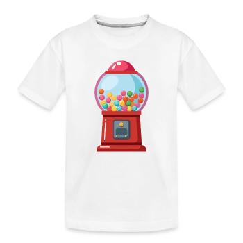 Machine à boules de chewing-gum - T-shirt bio Premium Enfant - blanc - Devant