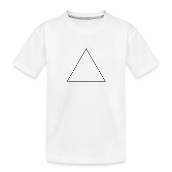 Triangle / / isocèle équilatéral / / cadre - T-shirt bio Premium Enfant - blanc - Devant
